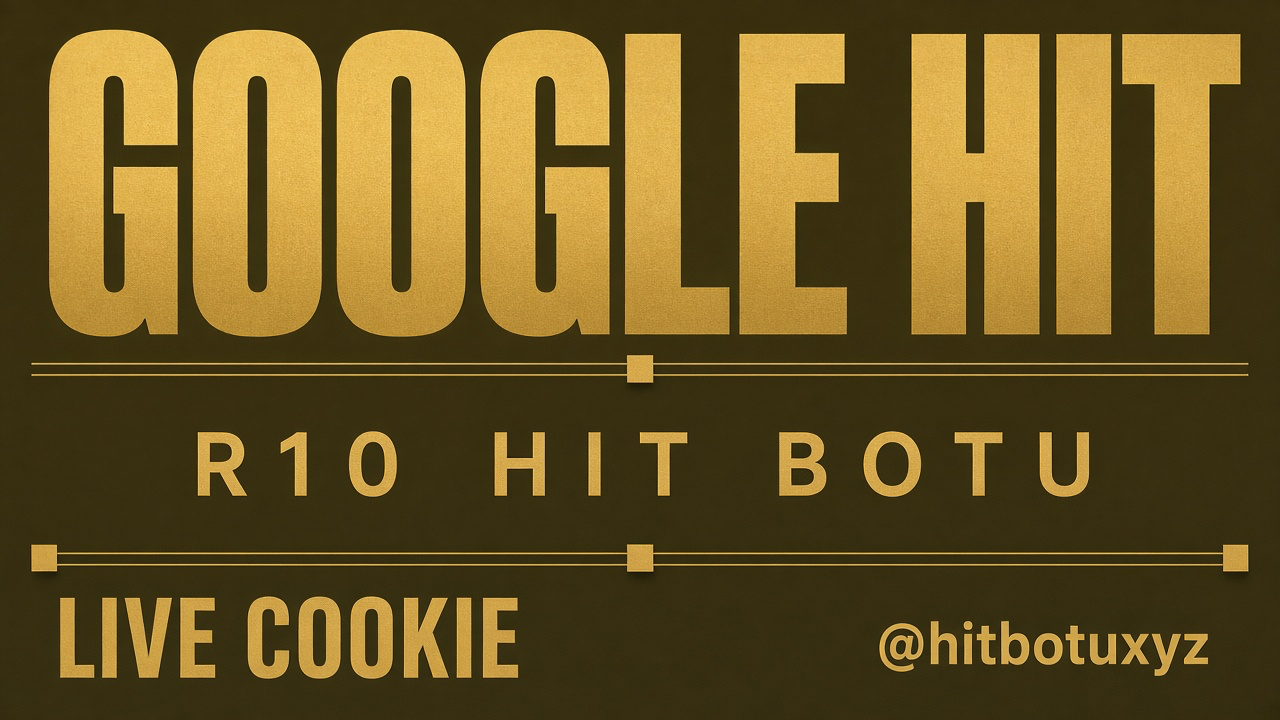 R10 Hit Botu afişi 5 — Hit botu burada. SERP senin, live cookie, Google hit, @hitbotuxyz. tr.r10hitbotu.xyz